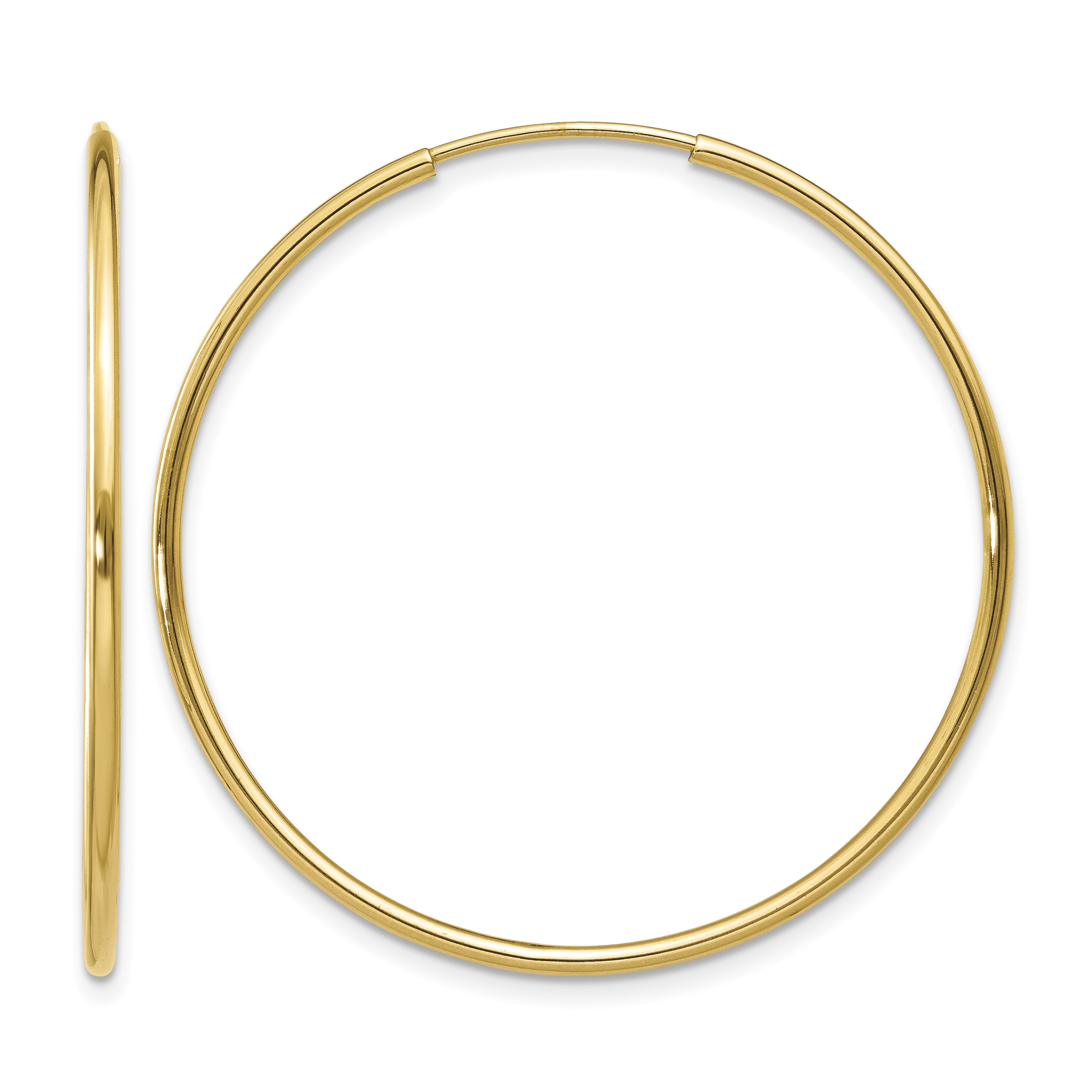 14k 1.25mm Endless Hoop Earring (XY1205)
