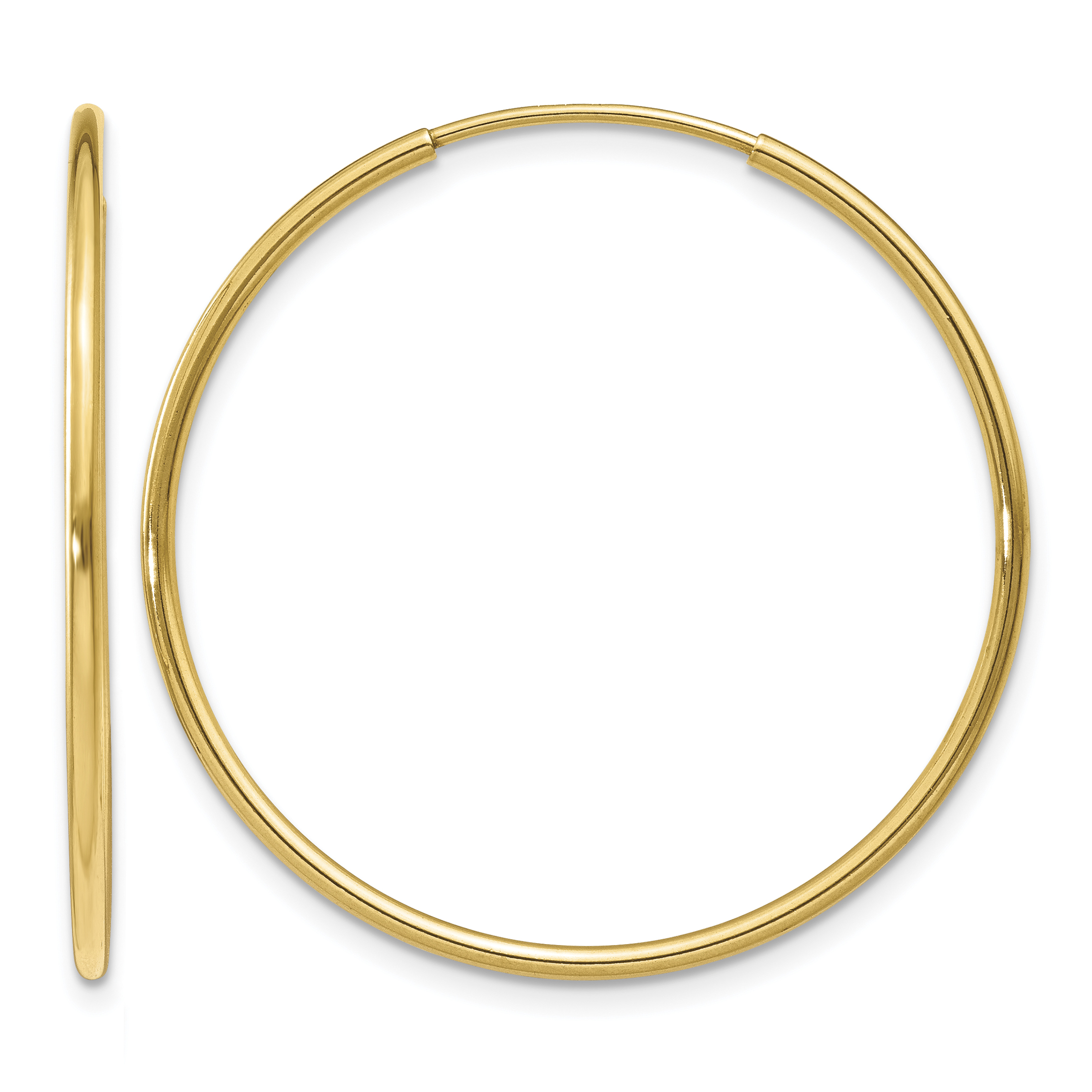 14k 1.25mm Endless Hoop Earring (XY1206)