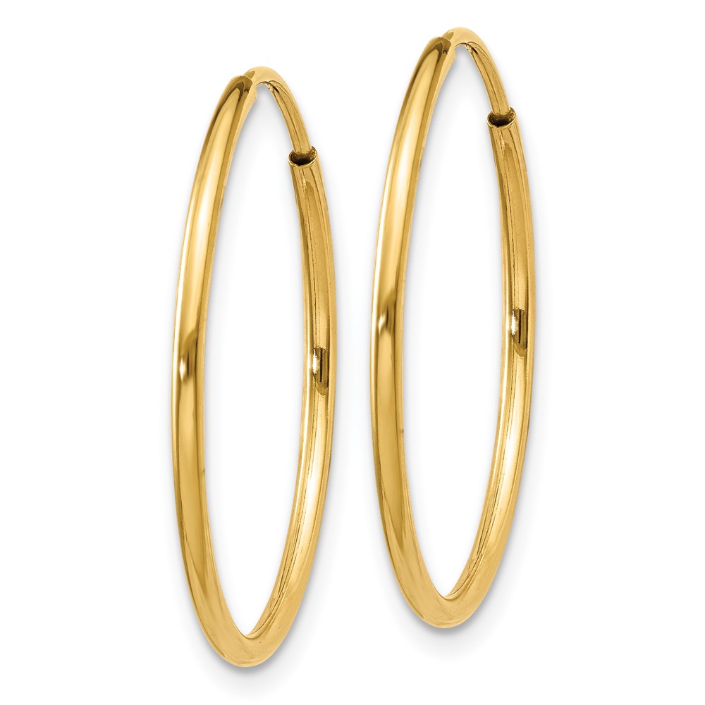 14k 1.25mm Endless Hoop Earring (XY1207)