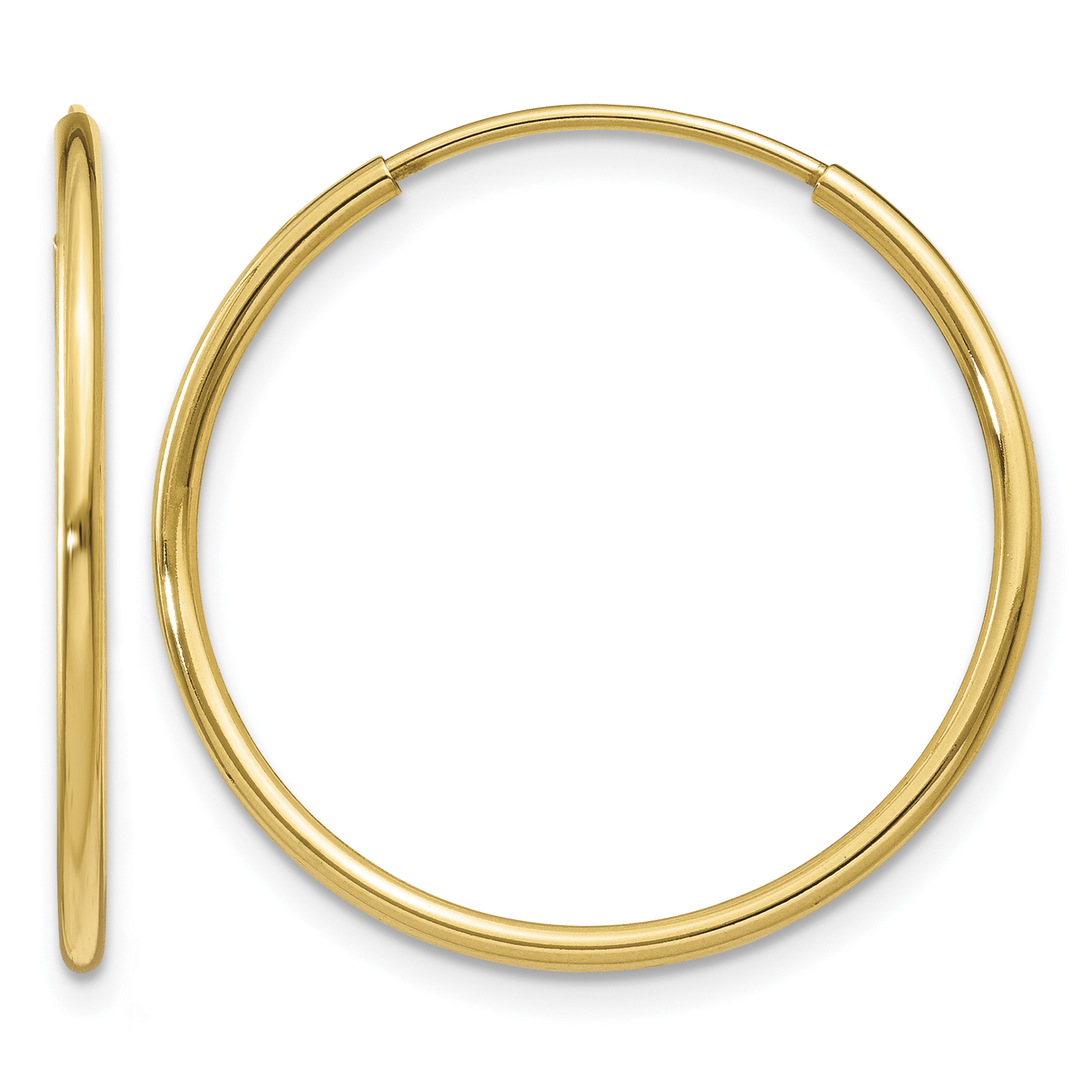 14k 1.25mm Endless Hoop Earring (XY1207)