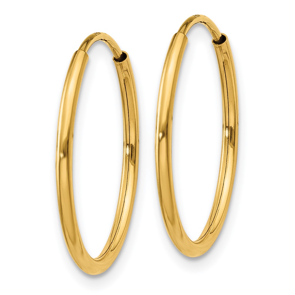 14k 1.25mm Endless Hoop Earring (XY1208)