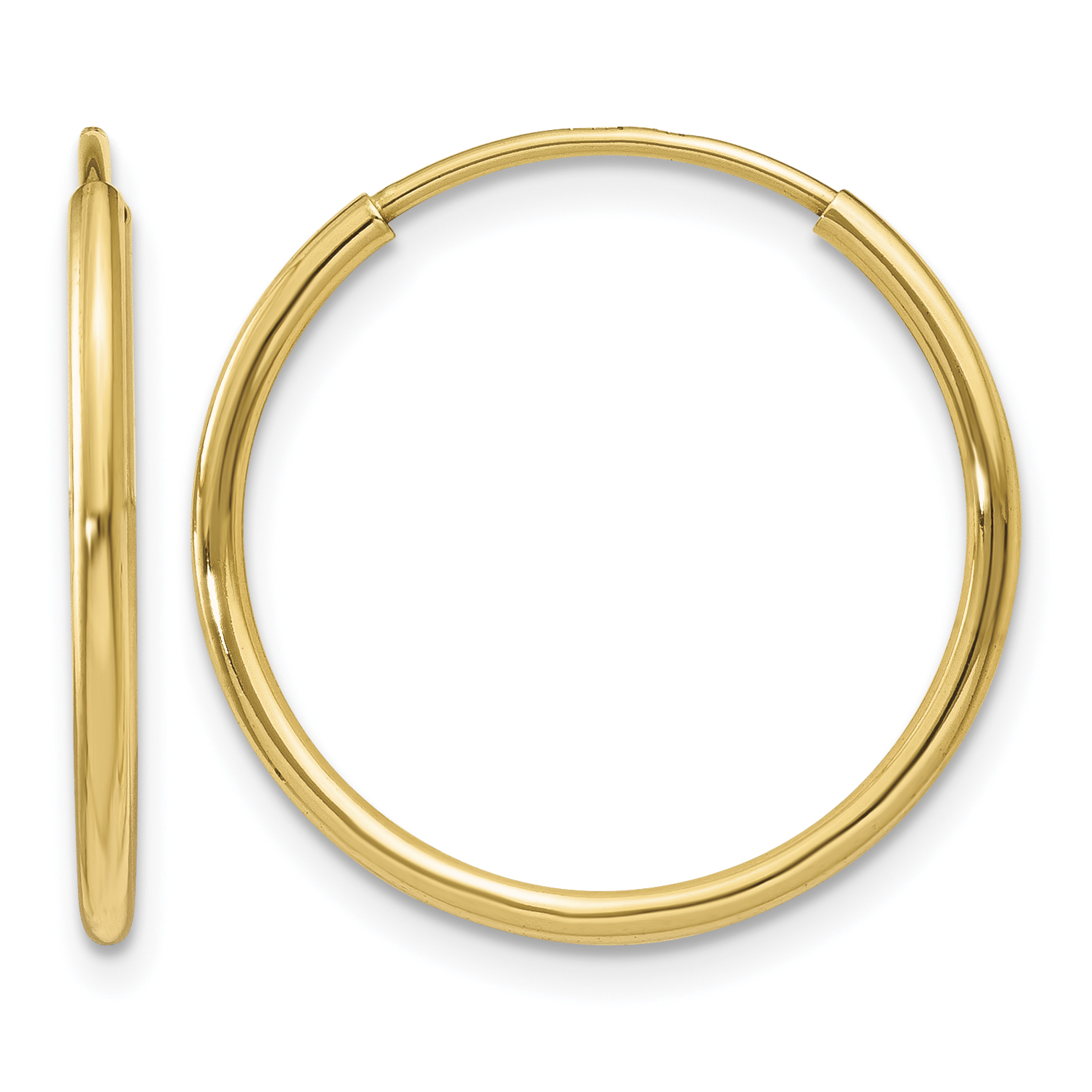 14k 1.25mm Endless Hoop Earring (XY1208)