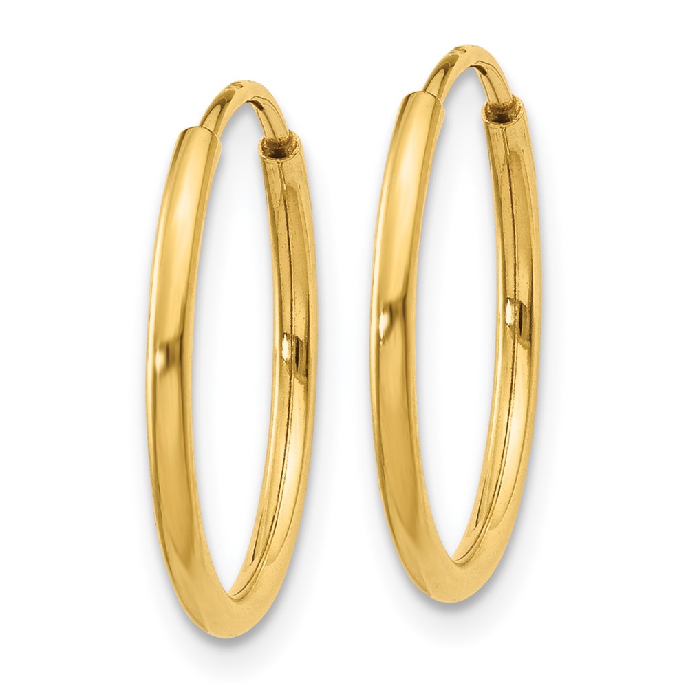 14k 1.25mm Endless Hoop Earring (XY1209)