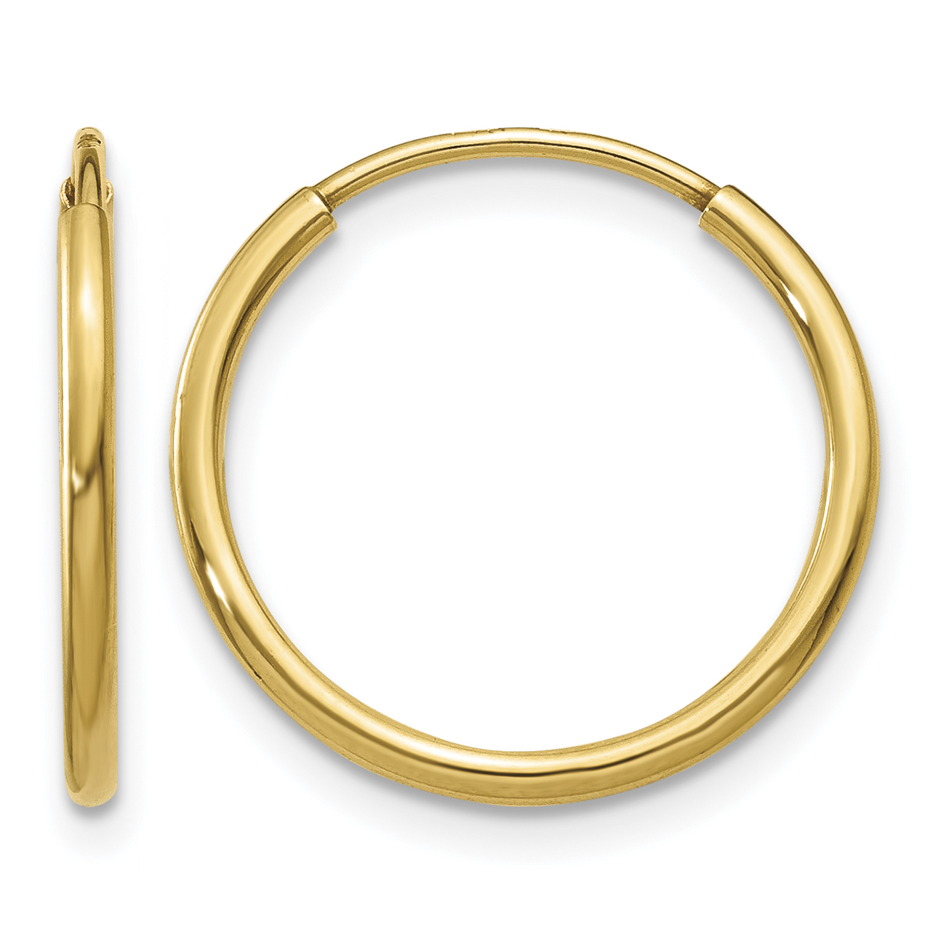 14k 1.25mm Endless Hoop Earring (XY1209)