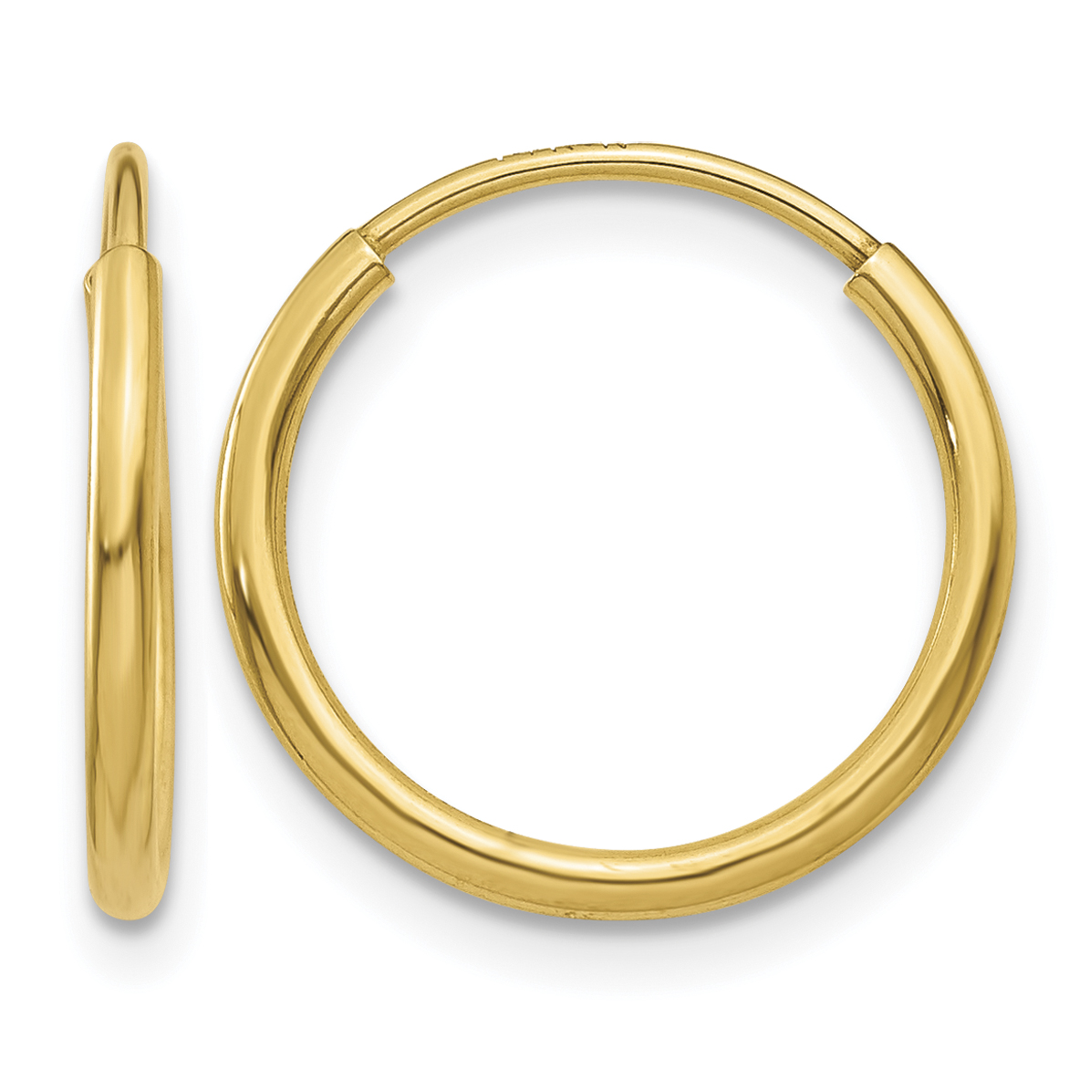 14k 1.25mm Endless Hoop Earring (XY1210)