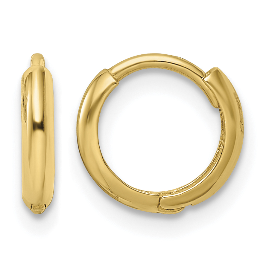 14k Polished Hinged Hoop Earrings (XY1259)