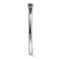 14K White Gold 0.10 Carat Diamond Bar Ring view 3