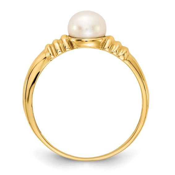 Gold Pearl Ring