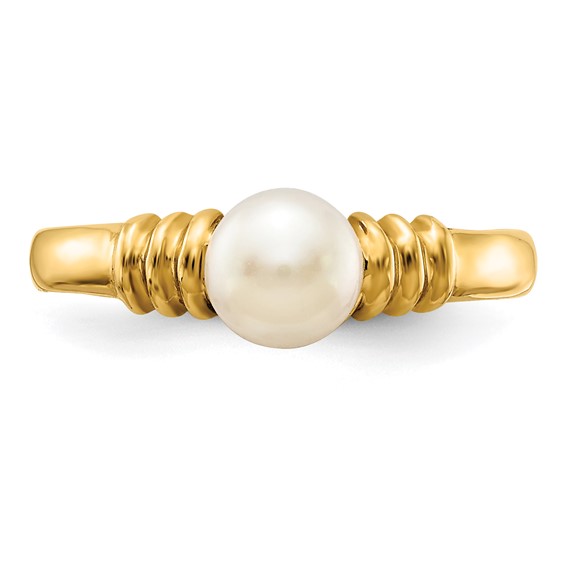 Gold Pearl Ring