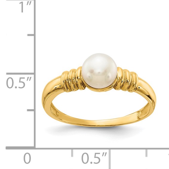Gold Pearl Ring