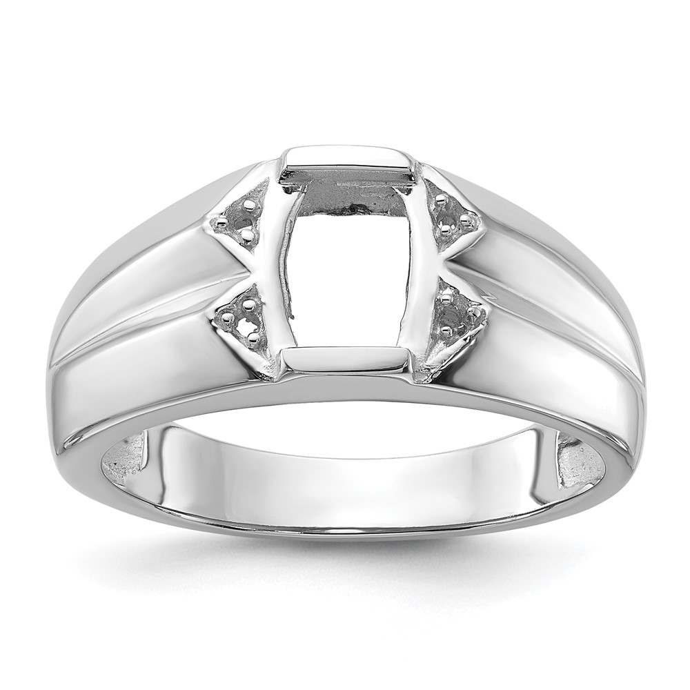 14k White Gold Men’s ring mounting