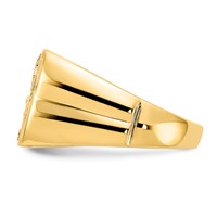 IB Goodman 14K 0.10 Carat AA Diamond Mens Eagle Ring view 4