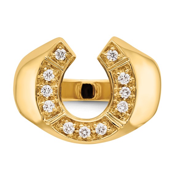 Men's Diamond Horseshoe Rings