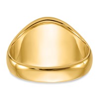 IB Goodman 14K Yellow Gold Mens Polished and Textured Ring with Black Enamel and Oval Onyx Masonic view 5