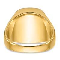 IB Goodman 14K Yellow Gold Mens Polished and Textured Ring with Black Enamel and Onyx Masonic view 5