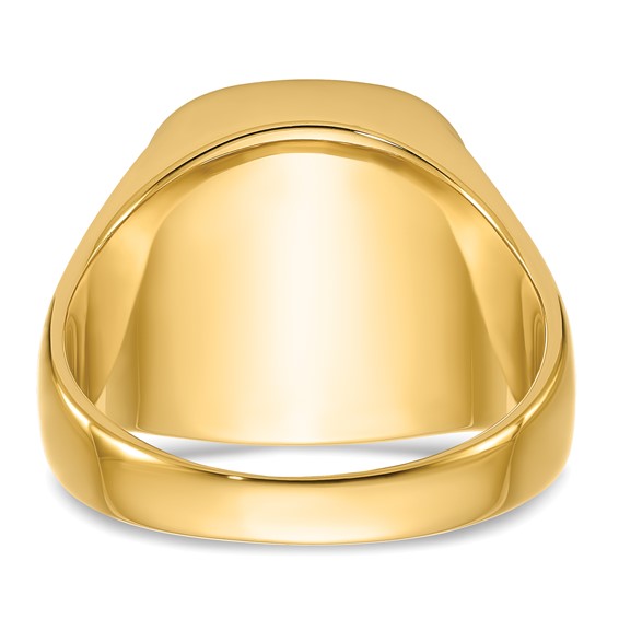 IB Goodman 14k Mens Polished and Textured with Black Enamel and Onyx Masonic Ring