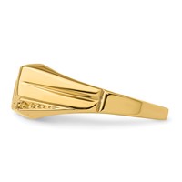 IB Goodman 14K Yellow Gold Aaa Diamond Mens Dad Ring view 3