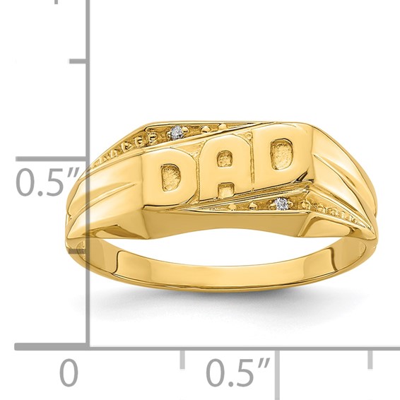 Men's Diamond 'DAD' Rings