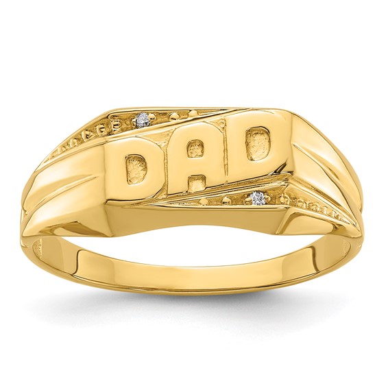 Men's Diamond 'DAD' Rings