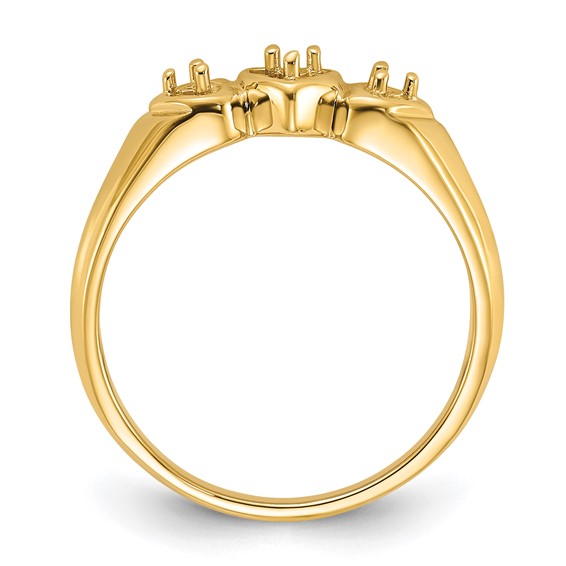 14k Polished .05ct. Diamond Heart Ring Mounting