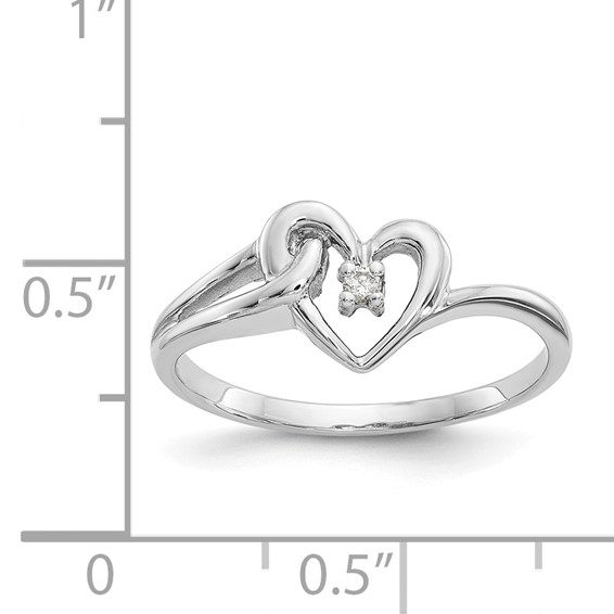 Diamond Heart Rings