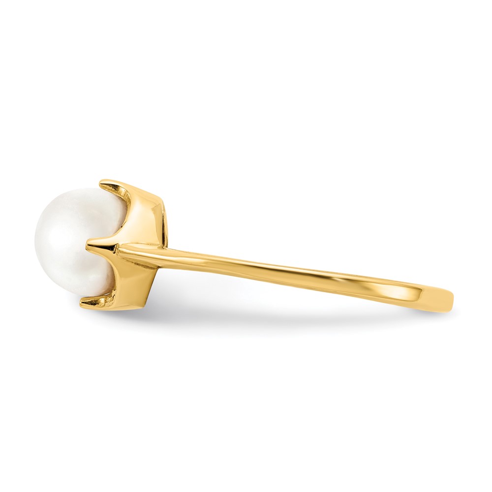 14k 6.5mm FW Cultured Pearl ring (Y1926PL)