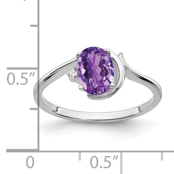 Oval Gemstone & Diamond Rings