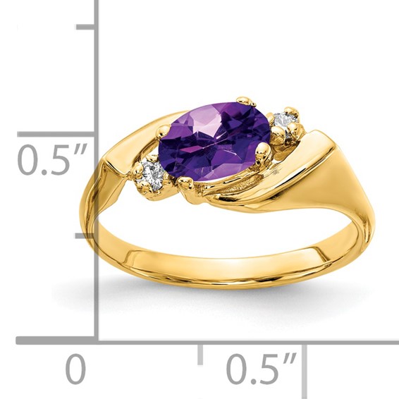 Oval Gemstone & Diamond Rings