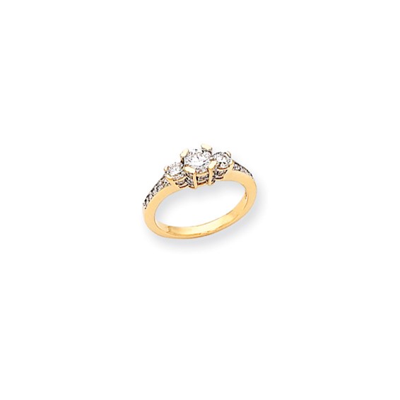 14k AA Diamond engagement ring