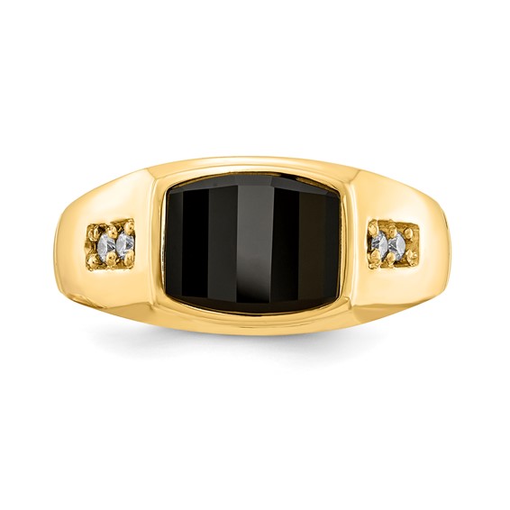 Men's Onyx & Diamond Rings