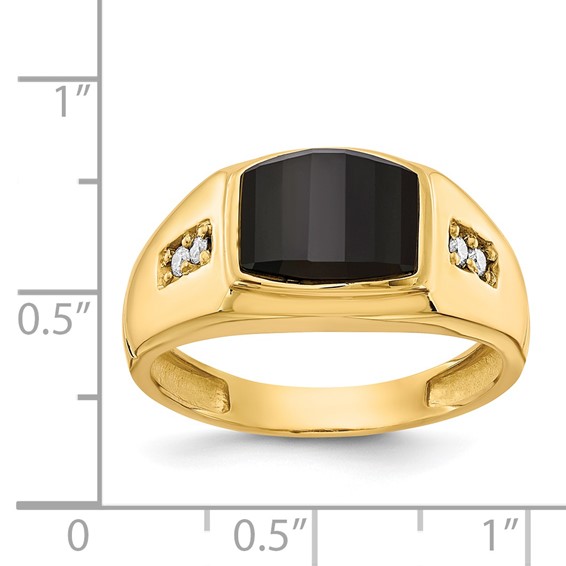 Men's Onyx & Diamond Rings