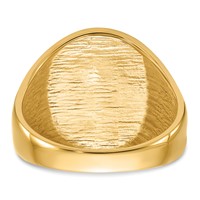 IB Goodman 14K Yellow Gold Mens Polished and Grooved Ring with Black Enamel Masonic view 5