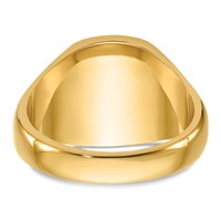 IB Goodman 14K Yellow Gold Mens Polished and Grooved Ring with Black Enamel Masonic view 5
