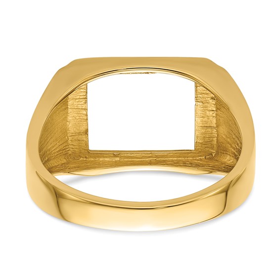 IB Goodman 14k Mens Polished and Textured Masonic Ring Mounting