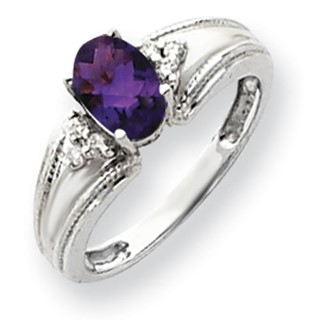 Oval Gemstone & Diamond Rings