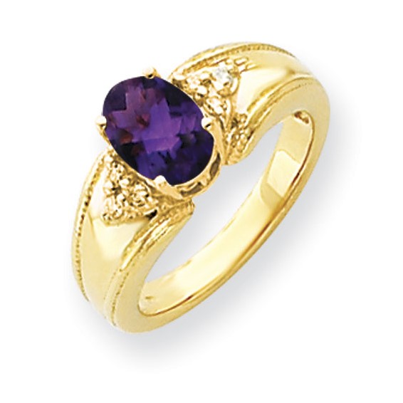 Oval Gemstone & Diamond Rings