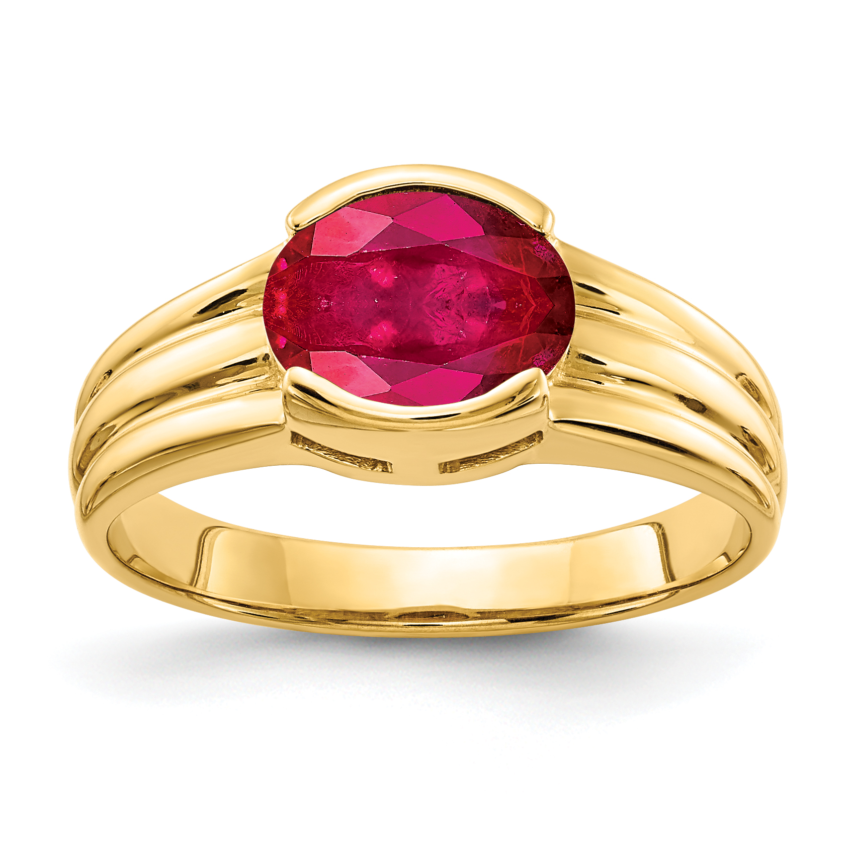 14k 8x6mm Oval Ruby ring (Y4473R)