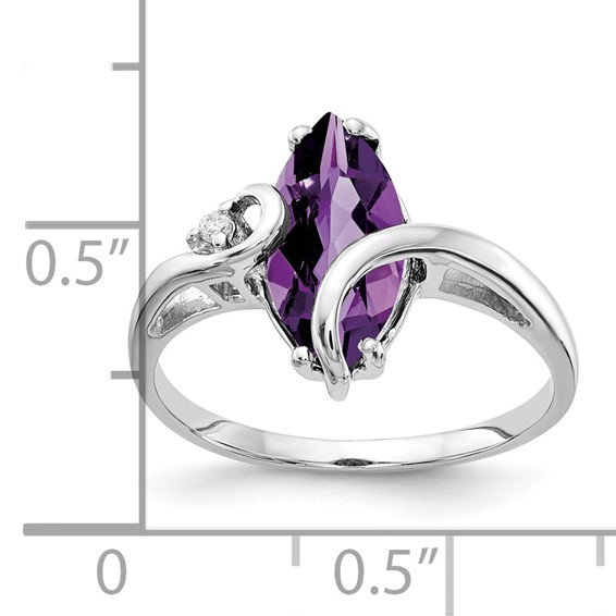 Marquise Gemstone & Diamond ring