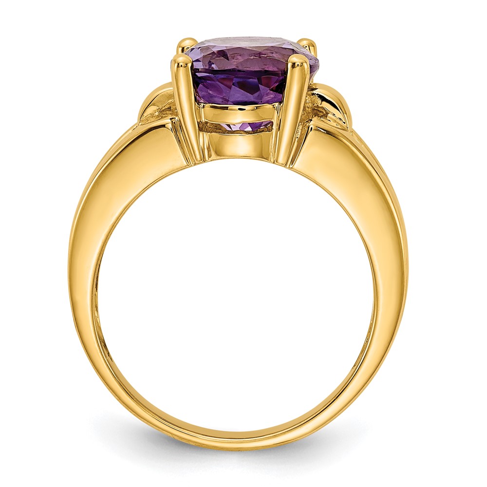 14k 11x9mm Oval Amethyst ring (Y4546AM)