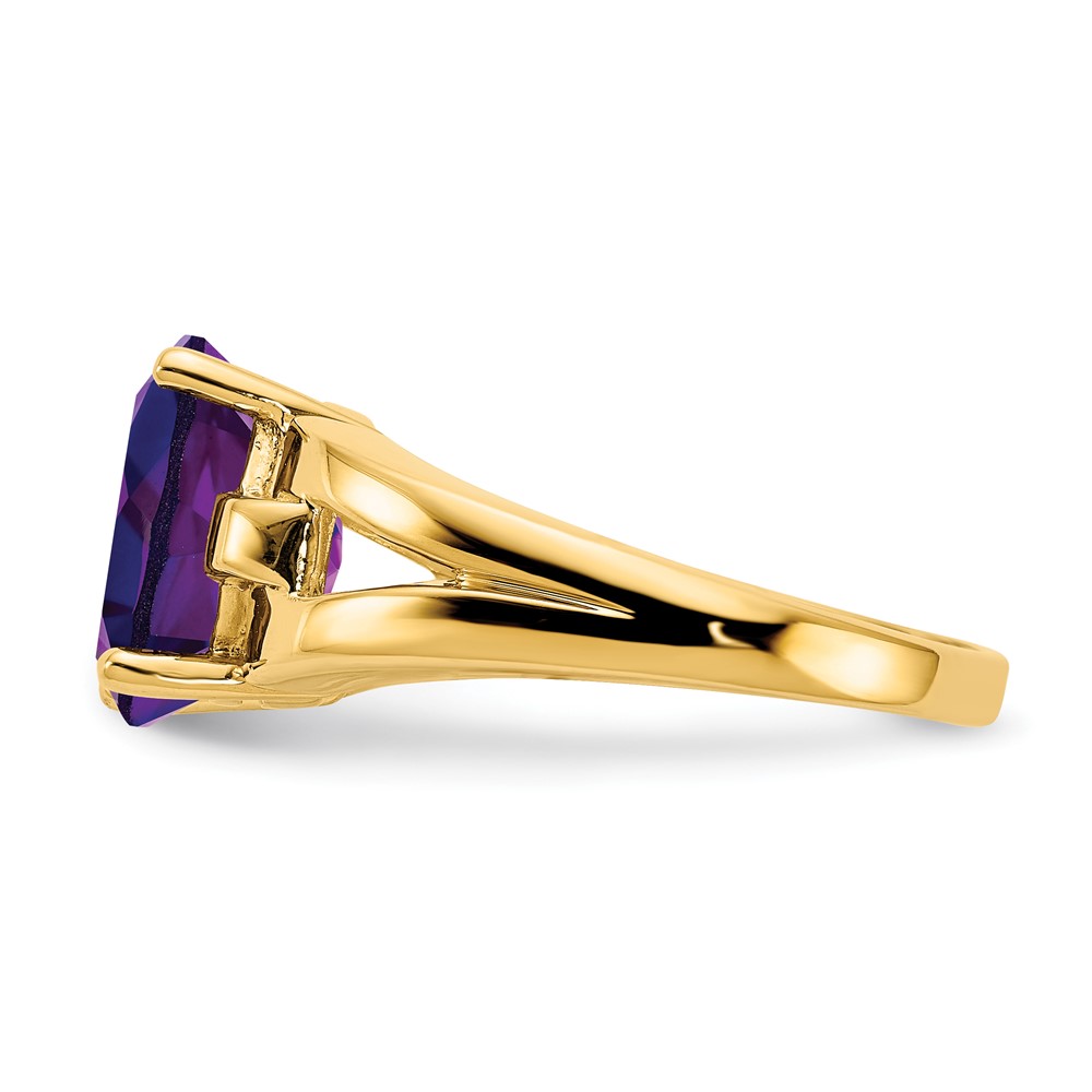 14k 11x9mm Oval Amethyst ring (Y4546AM)