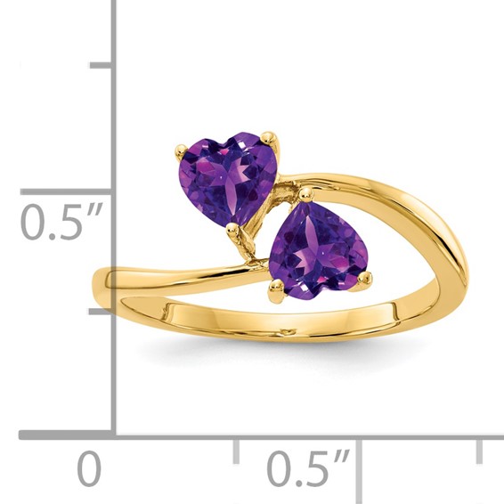 5mm Heart Gemstone rings