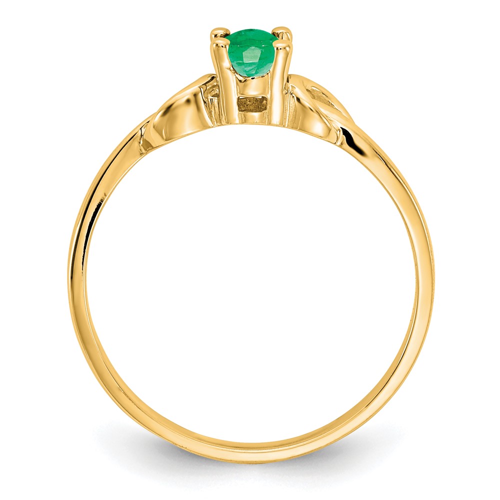 14k 5x3mm Oval Emerald ring (Y4650E)