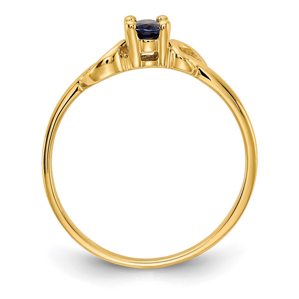 14k 5x3mm Oval Sapphire ring (Y4650S)