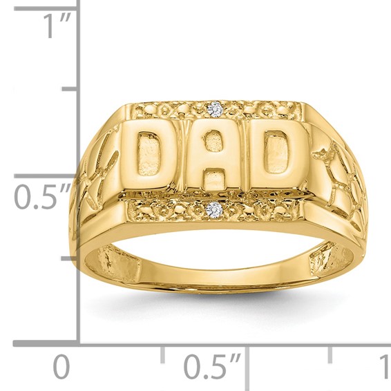 Men's Diamond 'DAD' Rings
