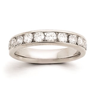 14k White Gold AA Diamond Ring