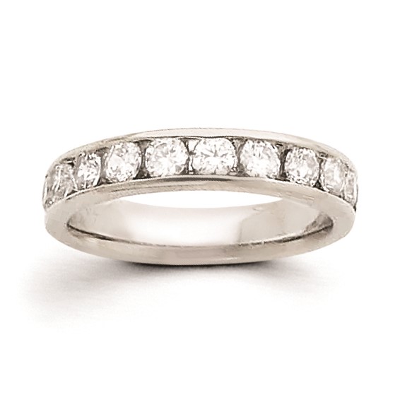 14k White Gold AA Diamond Ring
