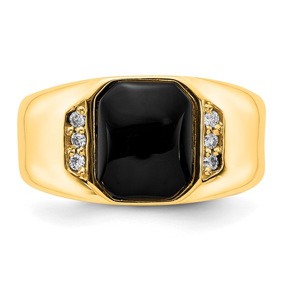Men's Onyx & Diamond Rings