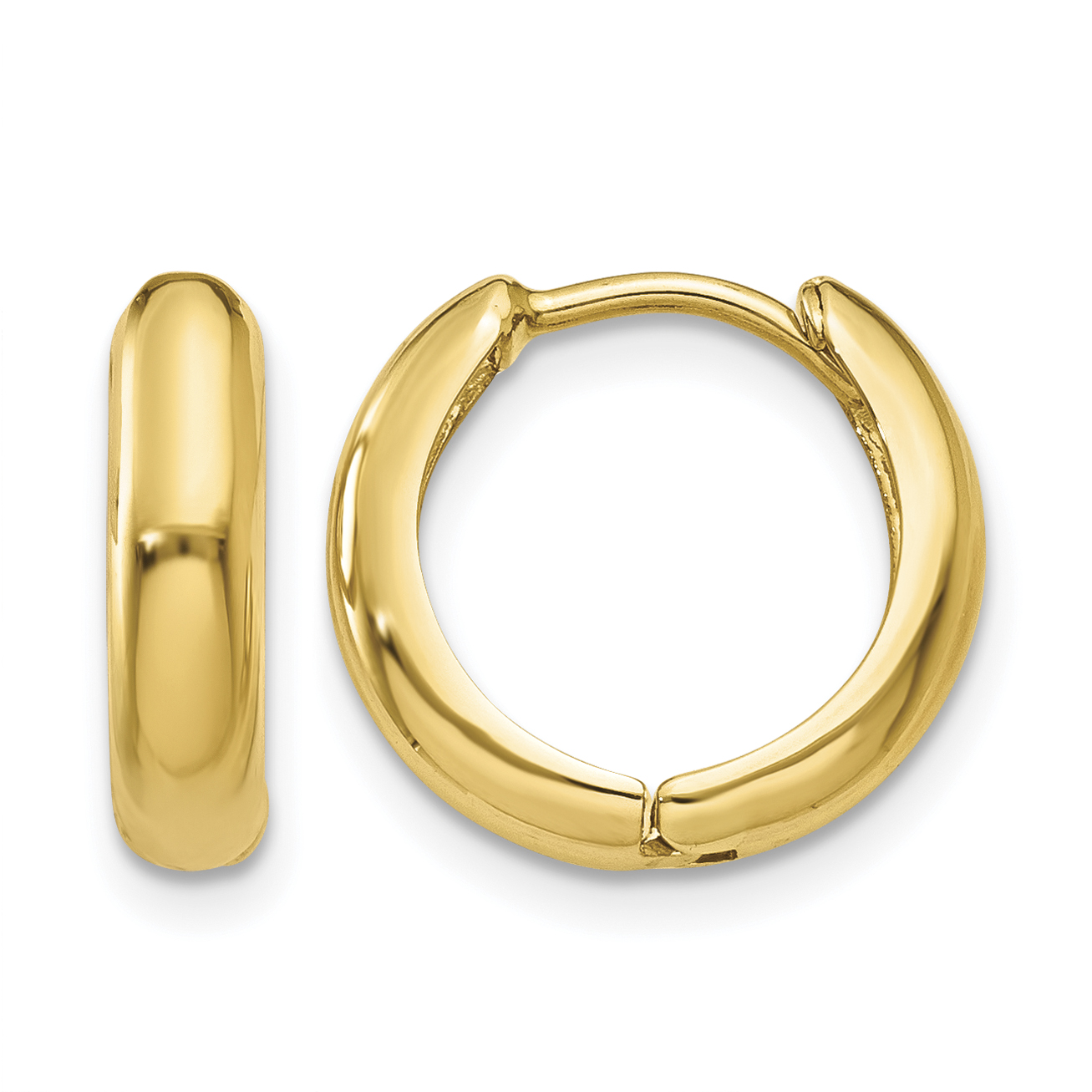 14k Polished Hinged Hoop Earrings (Y7916)