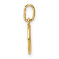 14K Yellow Gold Letter a Initial Charm view 2