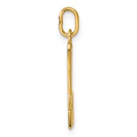 14K Yellow Gold Letter B Initial Charm view 2